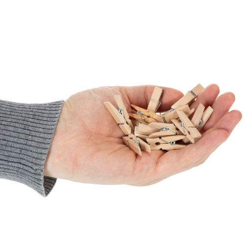 Artikel Træklemme mini tøjklemme dekorative klemmer 3,5 cm 50 stk