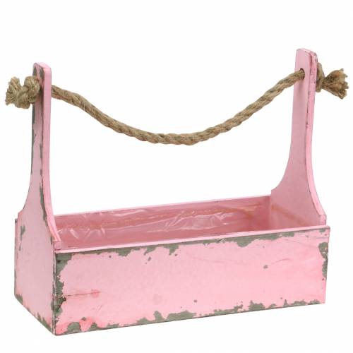 Comorama brydning rækkevidde Floristik24.dk Plantekurv værktøjskasse med jutehåndtag lyserød brugt look 28x12x24cm 1p-37592-221 PINK Comorama brydning rækkevidde Floristik24.dk Plantekurv værktøjskasse med jutehåndtag lyserød brugt look 28x12x24cm 1p-37592-221 PINK