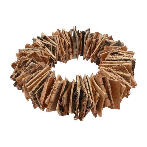 Trækrans birkebark naturkrans dekorativ krans natur Ø30cm
