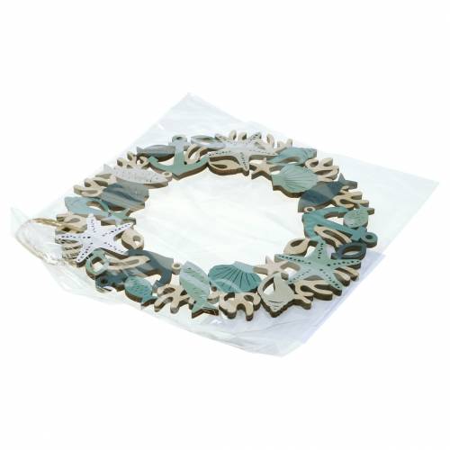 Floristik24 Maritim trækrans til at hænge 21 cm