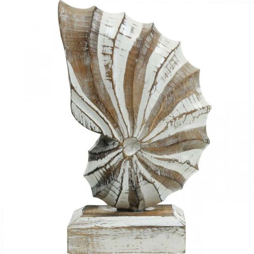 Floristik24 Maritim deco trækonkylie stativ natur, hvid H28cm