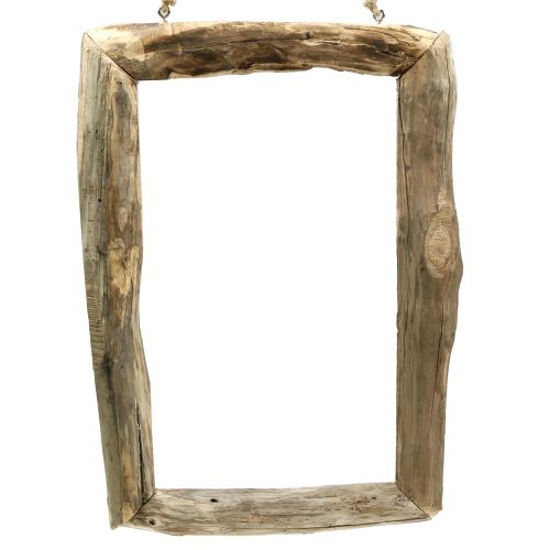 Floristik24 Træramme naturlig til ophængning 59cm x 42cm