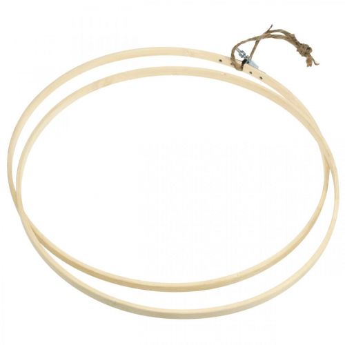 Artikel Træring rund, håndlavet, broderiramme, DIY, boho stil Ø24cm