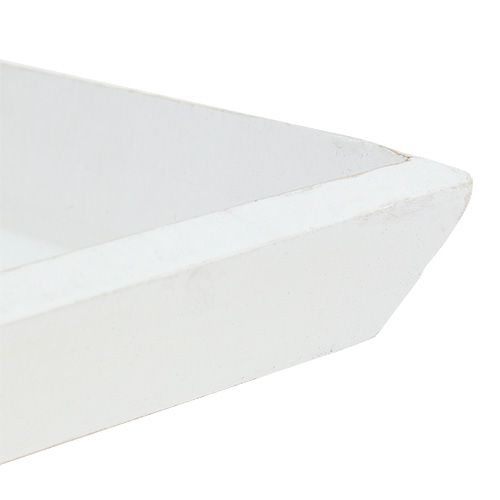 Floristik24 Træskål 25 cm x 25 cm i hvid