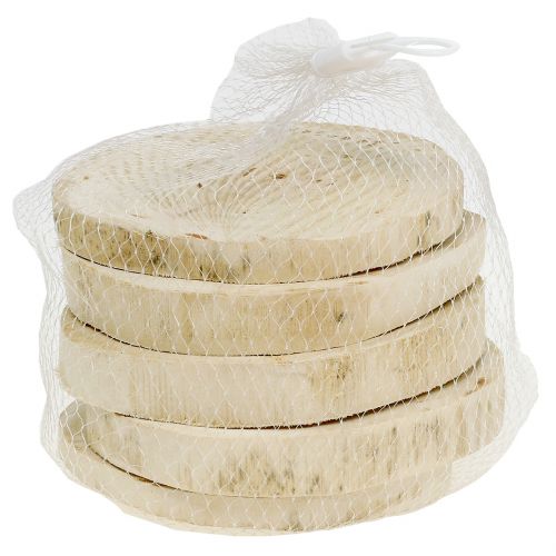 Træskiver naturlige Ø11cm - 13cm 5stk