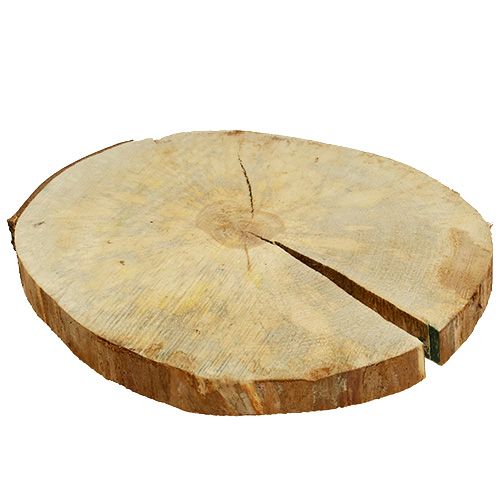 Træskive naturlig 25cm - 30cm