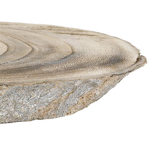 Floristik24 Oval træskive 30 cm - 40 cm brændt