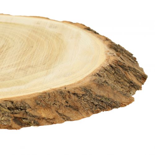 Artikel Træskiver oval naturlig 20cm - 23cm 3stk