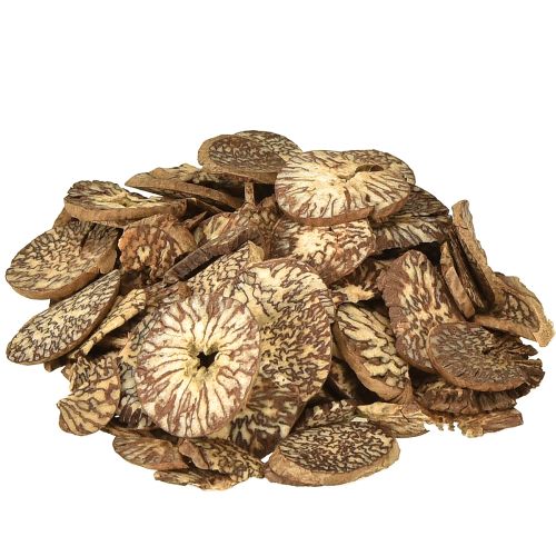 Træskiver dekorative betelnøddeskiver areca 1-3,5 cm 300 g