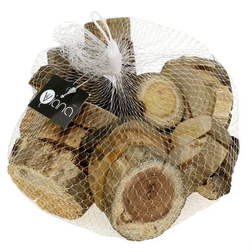 Floristik24 Træskiver træringe naturlige 500g