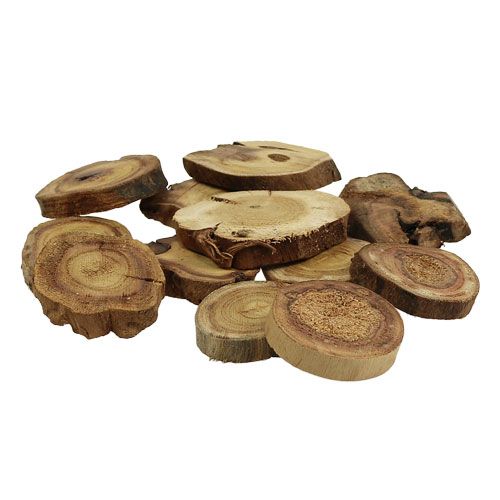 Floristik24 Træskiver naturlige 6-8 cm 500g