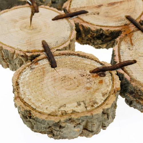 Floristik24 Dekorativ coaster, træskiver, naturlige 22 × 22cm