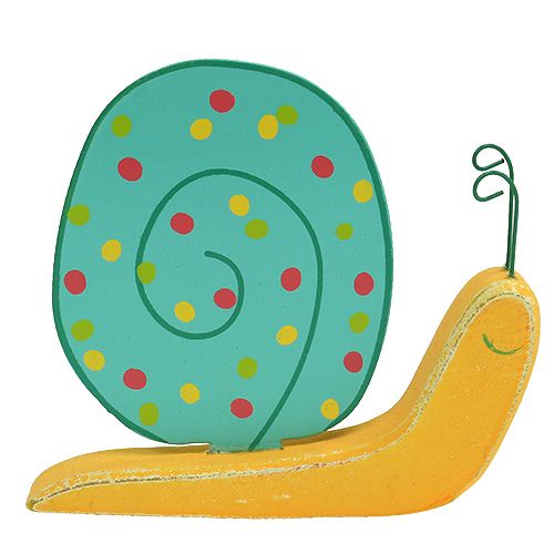 Floristik24 Træsnegl 10,5 x 9 cm farvet 6stk