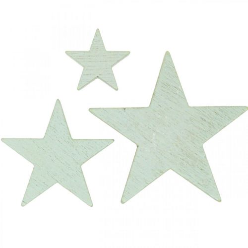 Artikel Stjerner i træ dekoration scatter dekoration julemynte 3/5/7cm 29 stk