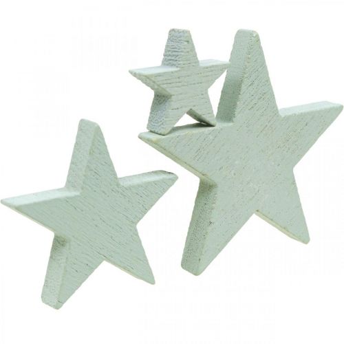 Artikel Træstjerner deco drys Christmas Mint 3/5/7cm 29p