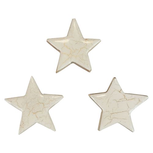 Artikel Træstjerner dekorative stjerner hvidguld knitrende træ Ø5cm 8stk
