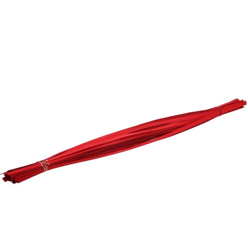 Tristrimler flettet bånd rød 95 cm - 100 cm 50p