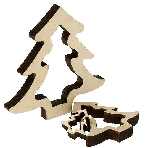 Floristik24 Trædekoration juletræ natur 2cm - 8cm 32 stk