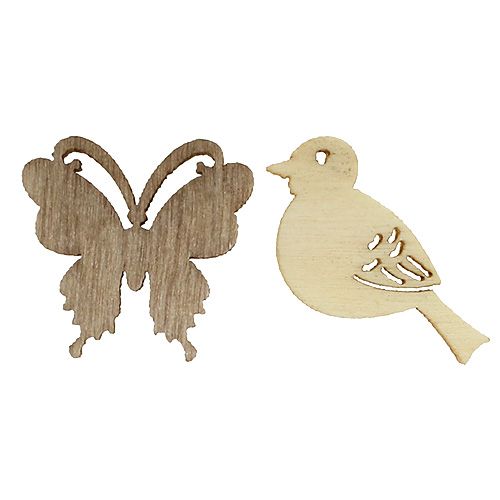 Floristik24 Træaffaldsdekorationssort. 2 cm natur 144 stk