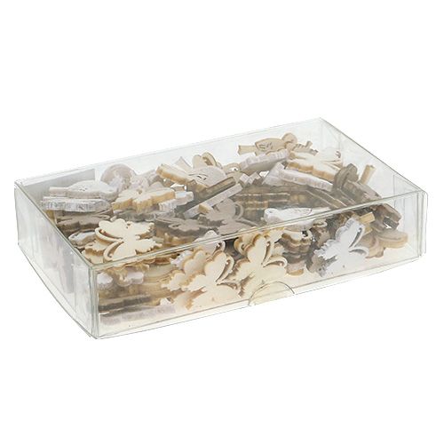 Floristik24 Træaffaldsdekorationssort. 2 cm natur 144 stk
