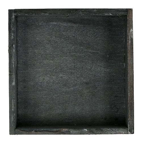 Artikel Træbakke grå 14cm x 14cm x 3cm