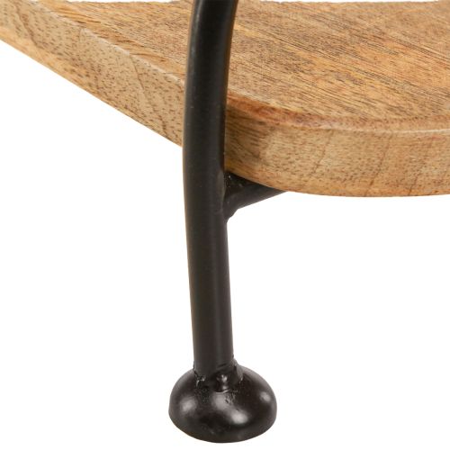 Artikel Træbakke oval aflang dekorativ bakke med hank 49×18×26cm