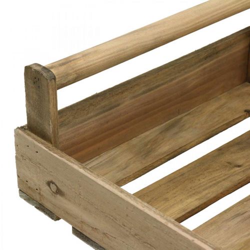 Floristik24 Træbakke rektangulær natur, beige 39x27cm/48x32cm sæt af 2