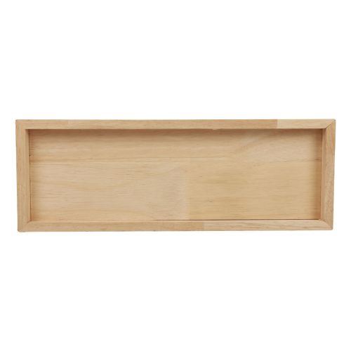 Floristik24 Træbakke dekorativ bakke træ rektangulær natur 50×17×2,5cm