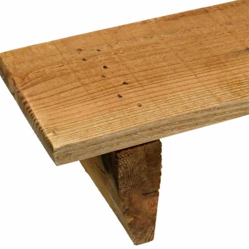 Floristik24 Træbakke med fødder naturlig 58cm H10cm