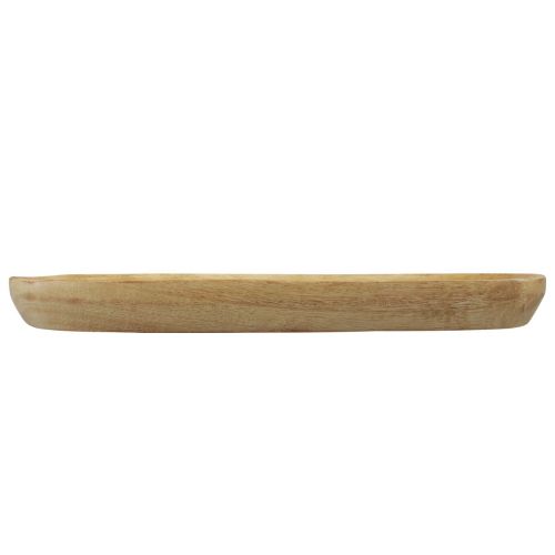 Artikel Træbakkebakke oval natur mangotræ 28×12×2,5cm