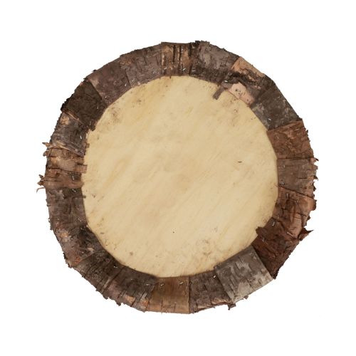 Artikel Træplade dekorativ bakke træ rustik dekoration natur Ø27cm