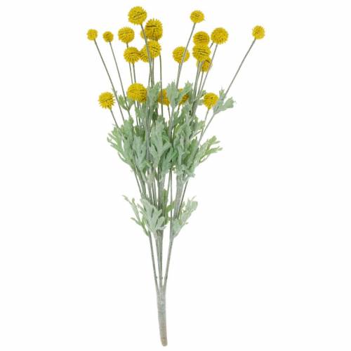 Floristik24 Drumstick Gule kunstige Craspedia Silke Blomster