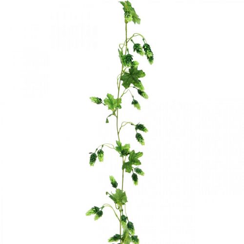 Floristik24 Humlekrans Havedekoration Kunstig Plante Sommer 185cm Grøn