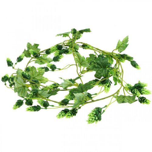 Artikel Humleguirlande, havedekoration, kunstig plante, sommer 185cm grøn