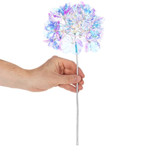 Kunstig hortensiablomstrende gren i iriserende farver 36 cm 2 stk. | Floristik24.dk