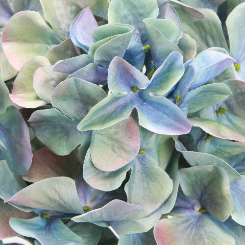 Artikel Hortensia Kunstig Blomst Blå Violet Ø18cm L69cm 2stk