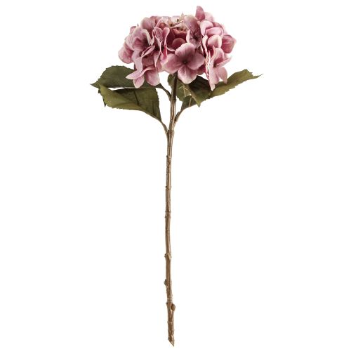 Artikel Kunstige realistiske silkeblomster i hortensia, lyserøde, 52 cm