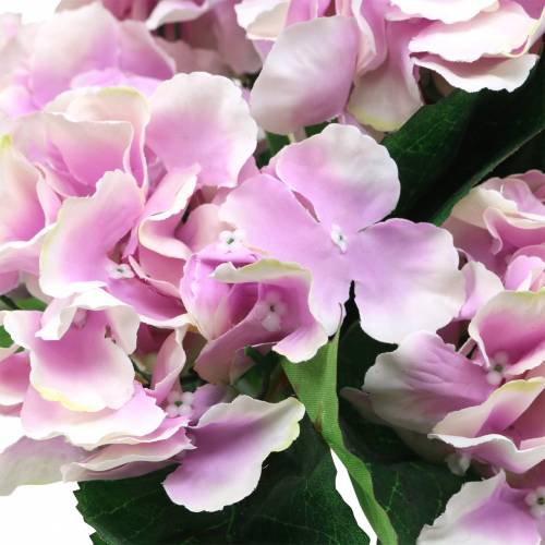 Floristik24 Silkeblomster hortensia i en pot lilla 35cm