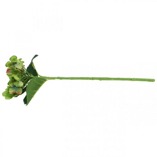 Artikel Kunstig hortensia, blomsterdekoration, silkeblomst grøn L44cm