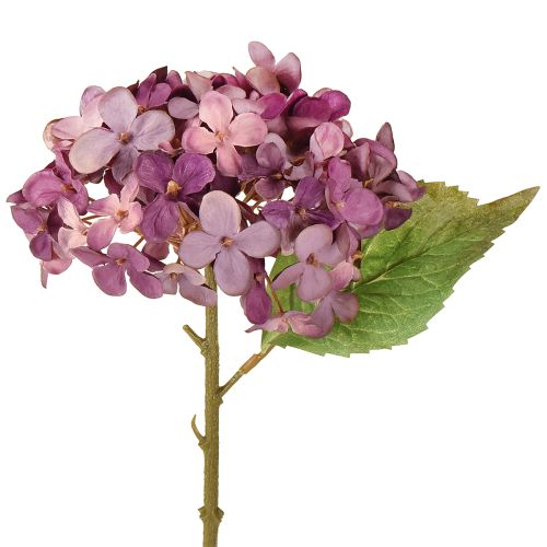 Kunstige hortensiaer lilla kunstige blomster hortensia 34 cm 2 stk.