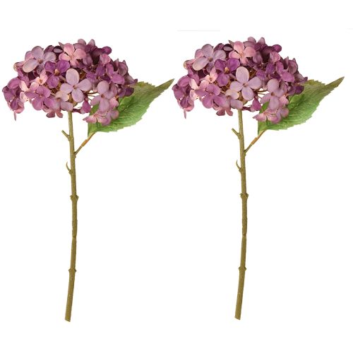 Artikel Kunstige hortensiaer lilla kunstige blomster hortensia 34 cm 2 stk.
