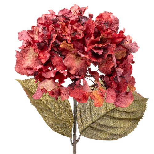 Kunstig hortensiablomstrende gren, stor blomst, 74 cm købe | Floristik24.dk