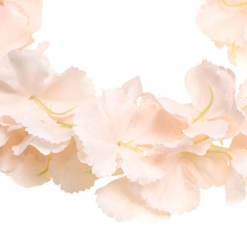 Floristik24 Dekorativ blomsterkrans kunstig abrikos 135 cm 5-streng