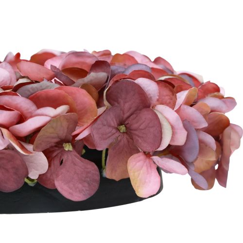 Artikel Kunstige blomster dekoration hortensia krans kunstige gammelrosa Ø26cm