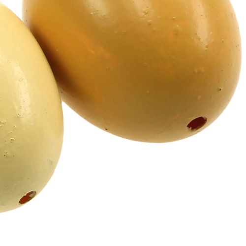 Floristik24 Kyllingeæg 6cm bland gul 10stk