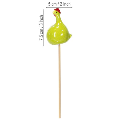 Artikel Dekorative kyllingepæle til forårsblomsterarrangementer og bordpynt, 7,5 cm, 4 stk.