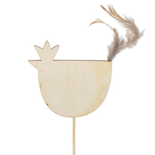 Artikel Kyllingepæle i påskedesign til munter forårsdekoration, 7 cm, 12 stk.