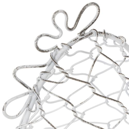 Artikel Trådkurv formet som en kylling til påskeæg. Charmerende tilføjelse til påskepynten. 14 cm