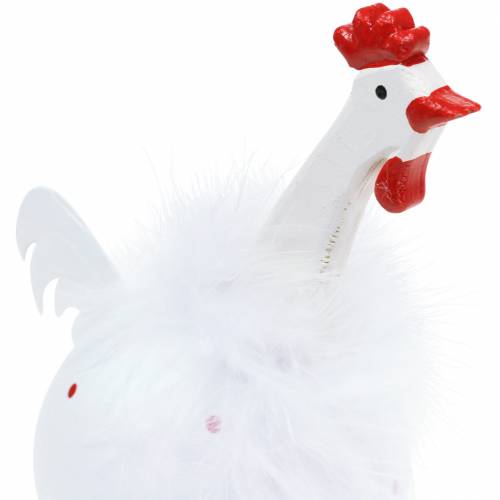 Artikel Kylling hvid med prikker 21cm