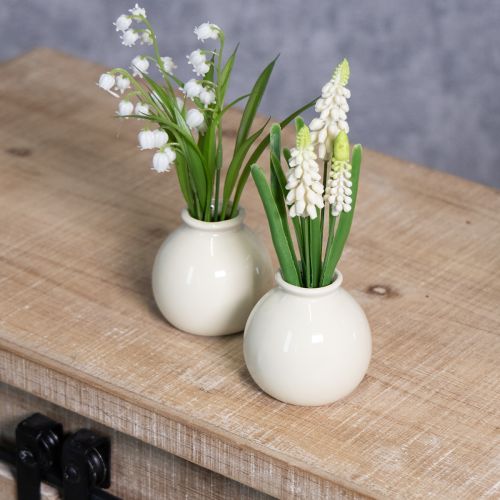 Artikel Kunstig hyacintblomstvase til elegant borddekoration og et stilfuldt look, 20 cm